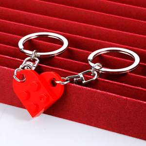 Llavero de ladrillo <span class=keywords><strong>para</strong></span> parejas Amistad Corazón a juego Llavero colorido <span class=keywords><strong>para</strong></span> novia <span class=keywords><strong>Novio</strong></span> Parejas Día de San Valentín Y373 - Product Image 3
