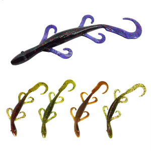 Nouvelle Offre : Leurre Souple Artificiel en Plastique pour Pêche au Bar, Type Lizard, 14cm, 7.8g, Lot de 6 Pièces, Vente en Gros OEM - Product Image 1
