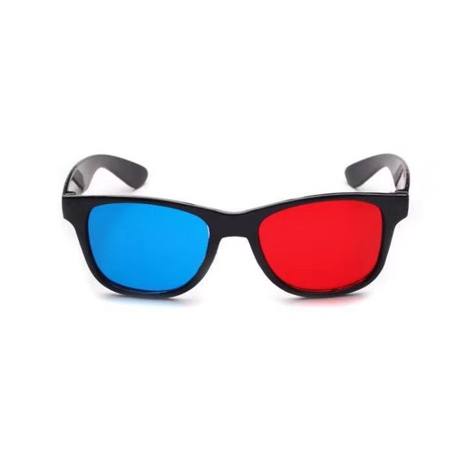 Lassic Red and Blue 3D Glasses for Women Watching Movies Polarized IMAX Large Screen Without Flashing 3D Metal Clip Type