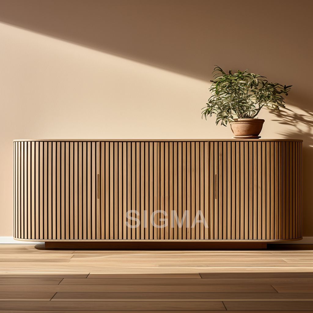 New Design Solid Wood Sideboard Modern Living Room Sideboard Cabinet Oak Wood Sideboard