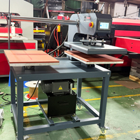 Presse à chaud hydraulique à double plateau 40x50 avec alignement laser pour transferts DTF sur t-shirts