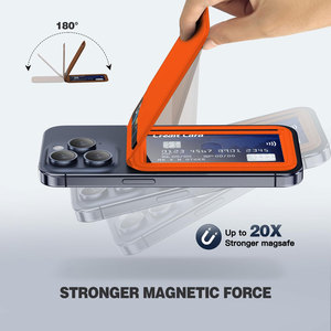 2025ใหม่ที่ใส่บัตรแม่เหล็กหนังพร้อมที่ยึดฟัง<span class=keywords><strong>ก</strong></span>์ชั่นลดกระหน่ำ<span class=keywords><strong>ก</strong></span>ระเป๋าสตางค์แม่เหล็กหนัง PU สำหรับ IPhone12-17 PRO MAX - Product Image 3