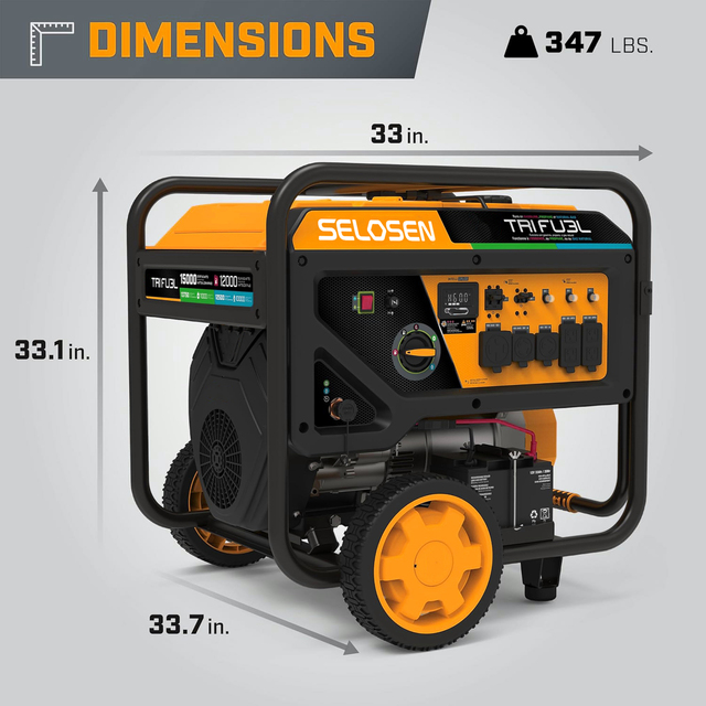 SELOSEN Single/Three Phase Gasoline Power Generators Portable Low Noise 12kw 15KW 50/60Hz Remote Start/ATS Price Air-Cooled