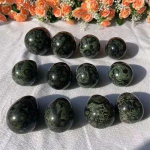 Wholesale Fengshui Natural Healing Crystal Stone Polished Kambaba Jasper Egg For Decoration