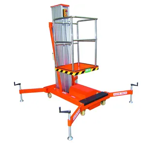 Venta directa de fábrica Plataforma de mesa elevadora de trabajo de aluminio móvil de doble mástil de un solo mástil Plataforma de trabajo aéreo