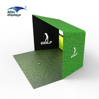 Boîtier de cabine d'écran de tension de boîtier de simulateur de golf en aluminium 3D populaire pour terrain de golf