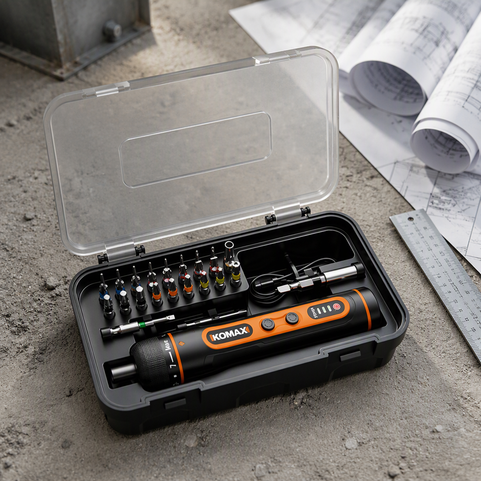 Electric Straight-Handle Screwdriver Set- Portable Household Multi ...