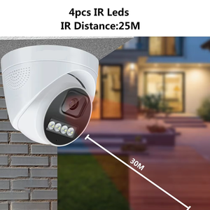 กล้องวงจรปิด TSEye 4MP 5MP 8MP POE แบบโดม พร้อมระบบมองเห็นกลางคืนแบบสีเต็มรูปแบบ ตรวจจับความเคลื่อนไหวของมนุษย์ มุมมองกว้าง  พร้อมไซเรนในตัว - Product Image 2