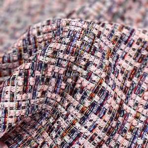 poly viscosetweedFabric Woven Technique Winter Coat Sofa Bag Plain Style-Made <b>Polyester</b> Woolen Dresses Clothing - Product Image 1