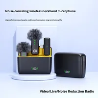 Microphone Lavalier sans fil numérique T68 professionnel à clipser pour l'enregistrement, le streaming en direct et la réduction du bruit