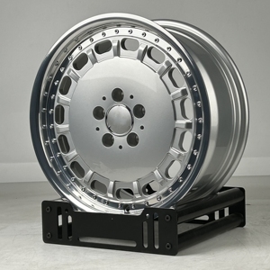 Jantes forgées Bku <span class=keywords><strong>5X112</strong></span> 17 18 19 pouces en alliage argenté 15 trous pour Mercedes Benz Classe E 260e W201 300E W116 R107 W202 - Product Image 6