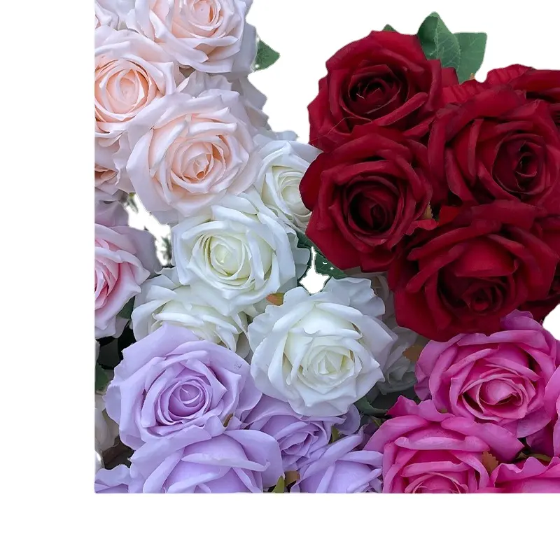 LFH 7 Tau Kok Rose set of round rose wholesale silk flower indoor landscaping decoration simulation flowers
