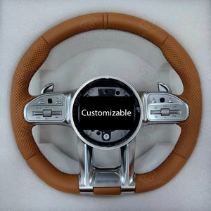 Volante Deportivo de Cuero Mejorado con Marca Roja para <span class=keywords><strong>Mercedes</strong></span>-Benz CLS GLC GLE GLS <span class=keywords><strong>GLA</strong></span> CLA GLK SLC W204 W205 W212 W221 W222 - Product Image 3