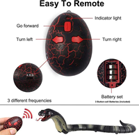 Jouet Serpent Cobra RC Électrique en Plastique à 2 Canaux avec Contrôle Infrarouge, Jouet Insecte Effrayant, Animal Mobile et Torsadant pour Farces d'Halloween