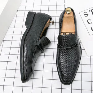 Zapatos de Vestir de Cuero Genuino Transpirables de Alta Calidad para Hombre, Estilo Retro con Malla, Zapatos Formales de Negocios que Aumentan la Altura - Product Image 4