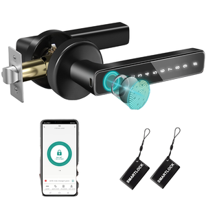 ग्राफिटी स्मार्ट गोलाकार कार्यालय एंटी-चोरी फिंगरप्रिंट अनलॉक अनलॉक इलेक्ट्रॉनिक लॉक लकड़ी के दरवाजे के लिए इलेक्ट्रॉनिक लॉक - Product Image 1