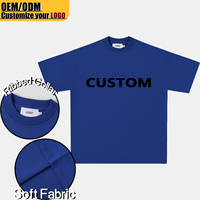 T-shirt Homme Personnalisé OEM en Coton Lourd 250 g/m² 100 % Coton, T-shirt Unisexe Tricoté Uni de Haute Qualité pour Streetwear Décontracté