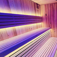 Mini sauna extérieur moderne et écologique - Bain de glace en bois de cèdre rouge à spectre complet pour une personne. Appartements, salles de bain.