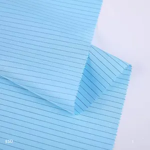Fabrik Großhandel Blau Modacril Baumwolle Nylon Anti static Esd Filter Leitfähiger Stoff
