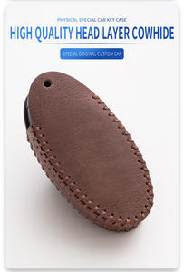 Funda de cuero con cera de aceite para llave de coche inteligente para Nissan Sunny fuga Almera Patrol Xtrail Tiida Altima Rogue qashqai - Product Image 4