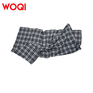 Sac de couchage en polaire à carreaux Woqi pour adulte, design enveloppe portable, pour voyage, camping, intérieur et extérieur, gris, couleur personnalisable - Product Image 2