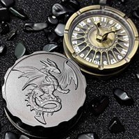 Mouche perle boussole aléatoire rotatif D20 Roulette dés Spinner bout des doigts Gyroscope métal mdn dés