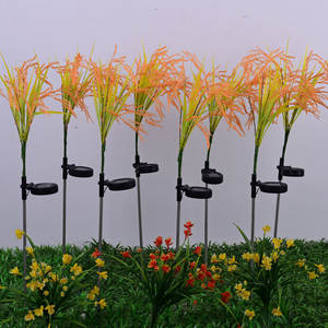 Luces Solares <span class=keywords><strong>LED</strong></span> para Jardín con Forma de Espiga de Trigo, Impermeables IP65, Decorativas, Plantas Artificiales - Product Image 4