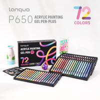 Stylos gel en plastique kraft écologiques 72 couleurs, biodégradables, papeterie durable, logo personnalisé, cadeau, branding vert, acrylique 1,0 mm