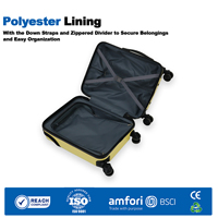REACH-konformer Moderner 20-Zoll-ABS-Hartschalen-Trolley mit Fronttasche und Schloss, Tragbares Leichtgewicht-Design - Großbestellung