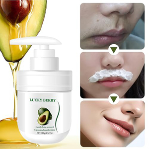 Épilateur bio doux et efficace pour les lèvres et le menton, crème dépilatoire sans douleur pour le visage à l'avocat pour femmes - Product Image 1