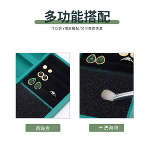 Huiyuan Makeup Organizer <b>Plastic</b> With <b>Drawers</b> Cosmetic <b>Storage</b> Box For Brushes Lipstick Jewelry Elegant Style - Product Image 3