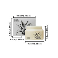 Masque visage coréen au riz 150g personnalisé OEM, soin nourrissant pour la peau, blanchissant, hydratant, nettoyage doux, masque coréen à la confiture de riz