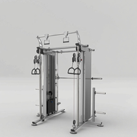 Smith Squat Rack Function Trainer, machine de musculation à trois fonctions pour la musculation, usage commercial, équipement de fitness, machine de gym