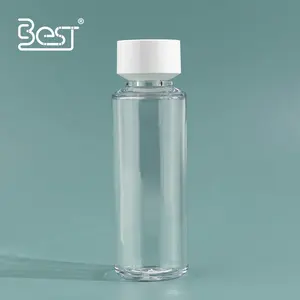 עיצוב מיוחד סיטונאי מיכל שמן קרם גוף 120 מ""ל בקבוק פלסטיק נוזלי שקוף עם פקק ופקק מפואר