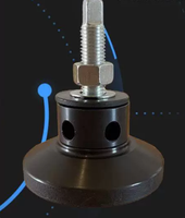 Patins anti-vibrations robustes, base de nivellement en fonte réglable en hauteur pour machine-outil