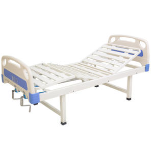 Lit médical manuel pour hôpital, maison de retraite, utilisation simple/double, design mobile, modèle FJ-410, construction en acier - Product Image 5