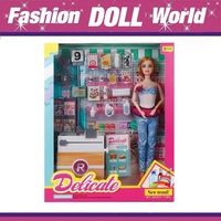 Jouets pour enfants KSF, poupée pour fille, puzzle éducatif, jeu de simulation, cuisine, ensemble de jouets avec poupée de beauté de 11,5 pouces pour enfants