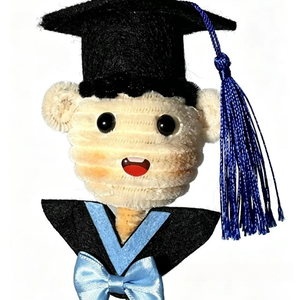 Ours en peluche artisanal Docteur Ours, poupée ours en fil torsadé finie, cadeau parfait pour la remise des diplômes et la Saint-Valentin, idéal pour la décoration de fête - Product Image 2