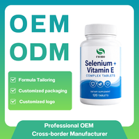 Tablet Selenium dan Vitamin E Label Pribadi, Suplemen Harian Dewasa untuk Mendukung Nutrisi yang Berkaitan dengan Imunitas