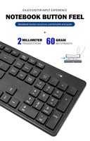 2025 nouveau FV-730 sans fil clavier et souris combo ultra mince 2.4G clavier souris ensemble pour ordinateur de bureau bureau