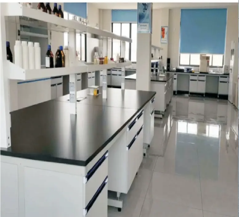 Mesa lateral de laboratório com armário de parede preço de fábrica na China