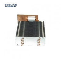 Radiateur à caloducs LED haute puissance 100W 300W avec tubes en cuivre et ailettes en aluminium pour le refroidissement des lampes de culture et des éclairages de scène