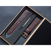 Bracelet de montre en cuir véritable de lézard, fait main, luxe, 18, 20, 22 mm, en acier inoxydable, fin, souple, confortable, avec boucle ardillon personnalisée