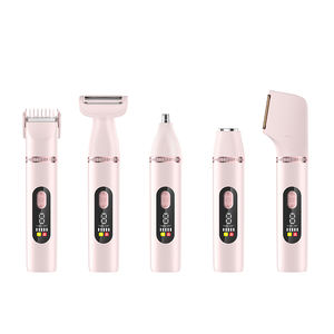 Depiladora Eléctrica 5 en 1, Recargable, con Cuchilla en Forma de L Lavable, Resistente al Agua, para Nariz y Cuerpo, en Inglés - Product Image 4