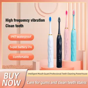 TONGWODE Rechargeable Sonic Toothbrush For Adult Electric Toothbrushes 4 PCS Soft Bristles Toothbrush Electric Customize LOGO