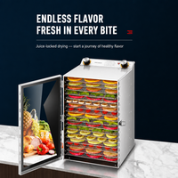 Droogmachine voor fruit - Kleine, multifunctionele machine voor fruit, groenten, snacks, gedroogd vlees, gedehydrateerd fruit en luchtgedroogd fruit
