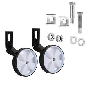 Roues d'apprentissage pour vélo d'enfant 12 14 16 18 20 pouces, support métallique réglable avec vis et écrous - Product Image 1