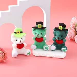 नए थोक क्रिसमस कार्टून प्यारा भालू गुड़िया लाल टोपी लाल टोपी स्कार्फ धनुष बच्चों के क्रिसमस उपहार - Product Image 5