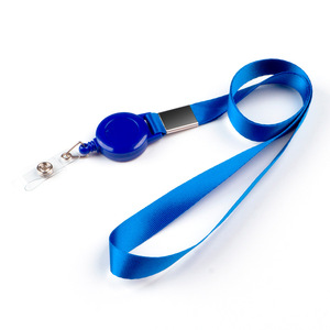 Tùy chỉnh Polyester dây buộc với PVC lụa màn hình kỹ thuật số ống đồng dập nổi bản in móc huy hiệu Reel - Product Image 3