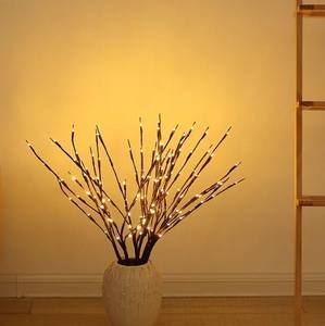 LED akülü söğüt Twig ışıklı şube noel ev odası vazo dekoratif aydınlatma - Product Image 2